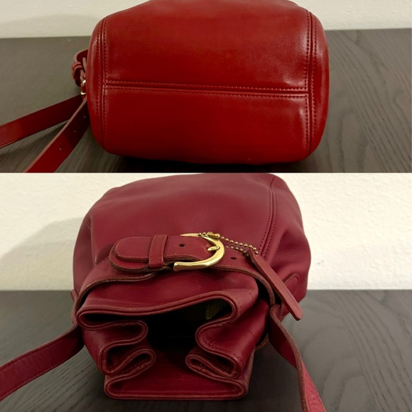 ❤️SOLD❤️Vintage Coach Red Soho Belted Pouch 4156 - Picture 4 of 10